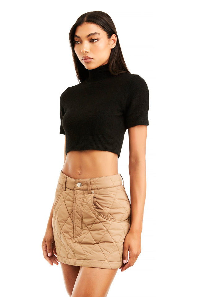 THE WELLS TAUPE SKIRT 