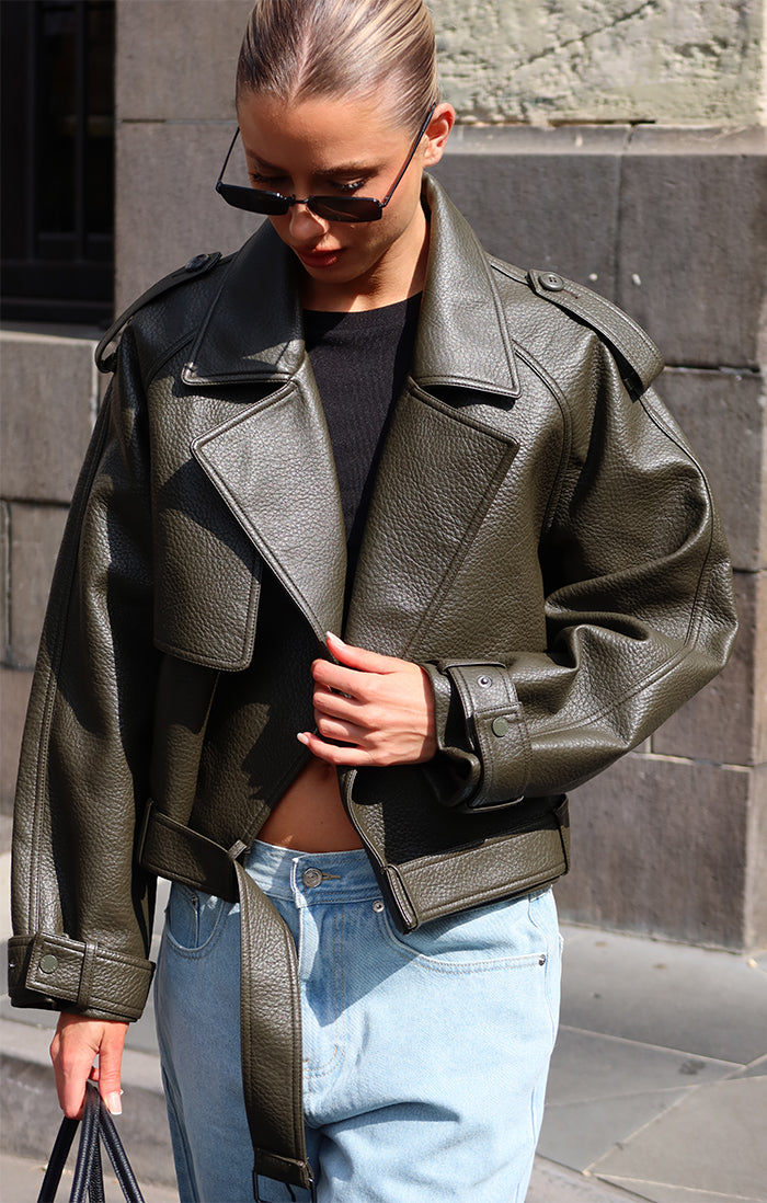 THE MADDEN DEEP OLIVE JACKET | LIFESTYLE