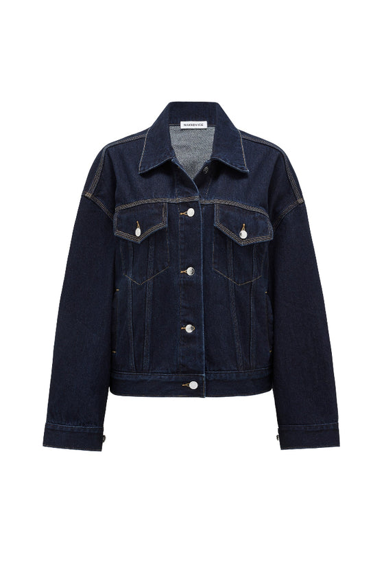 THE MAXWELL DARK INDIGO JACKET