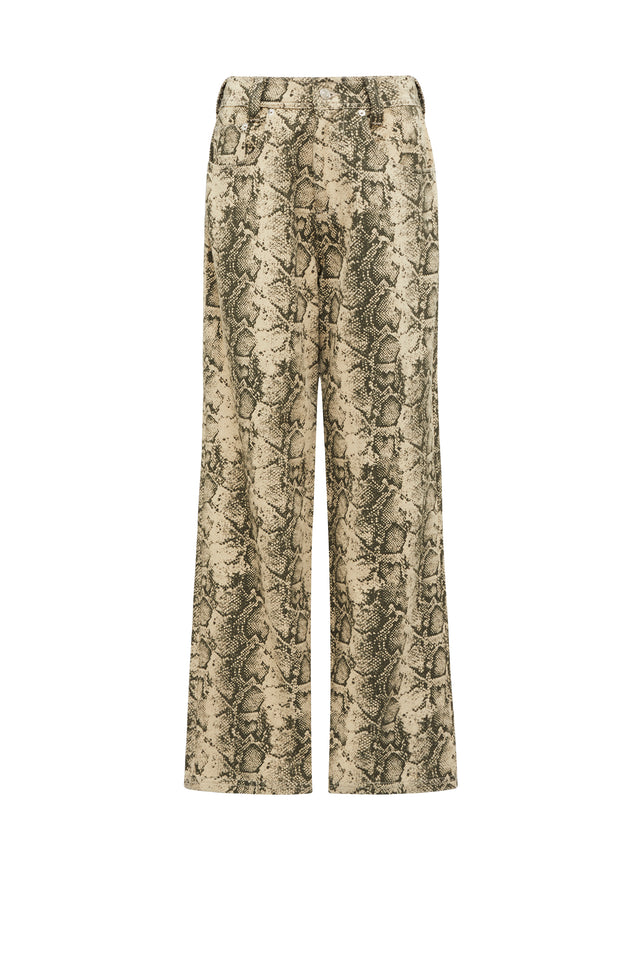 THE MAXWELL SNAKE PRINT JEAN 