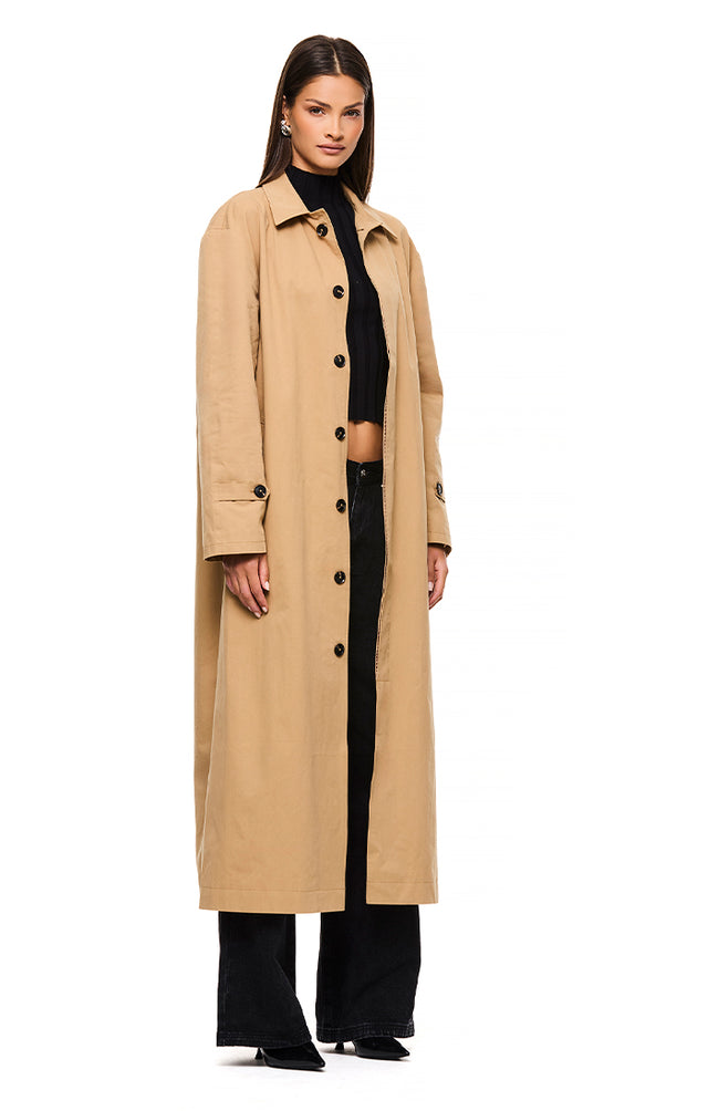 THE MONTAGUE SAND TRENCH COAT 