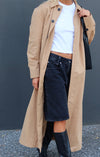 THE MONTAGUE SAND TRENCH COAT | model