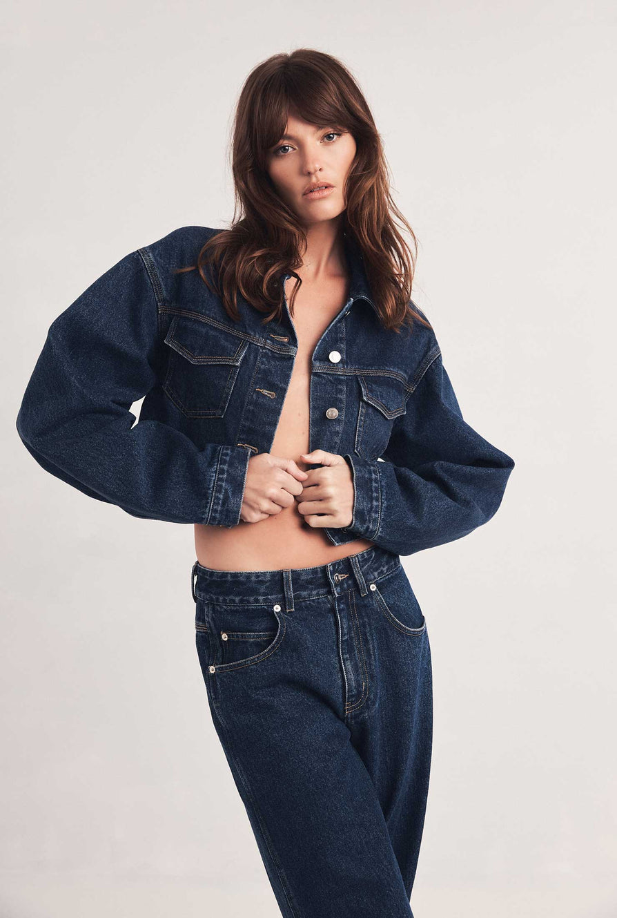 The Xavier Jacket | Cropped Denim Jacket | Nakedvice