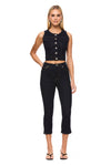 THE RINA DARK BLUE CAPRI | model
