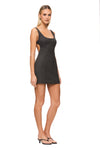 THE KRISTEN GREY PINSTRIPE DRESS | MODEL