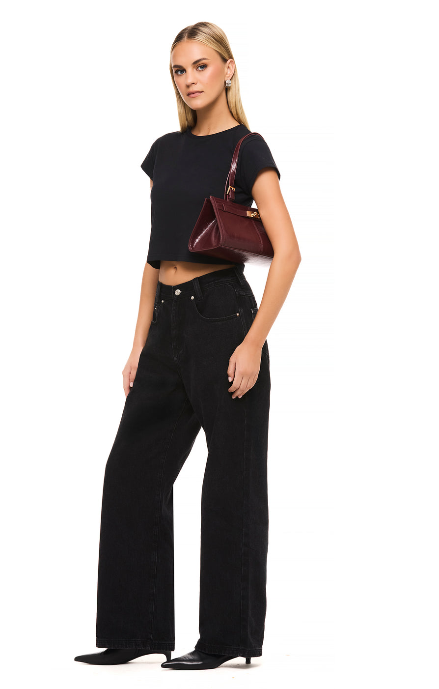 THE LUNA BURGUNDY BAG