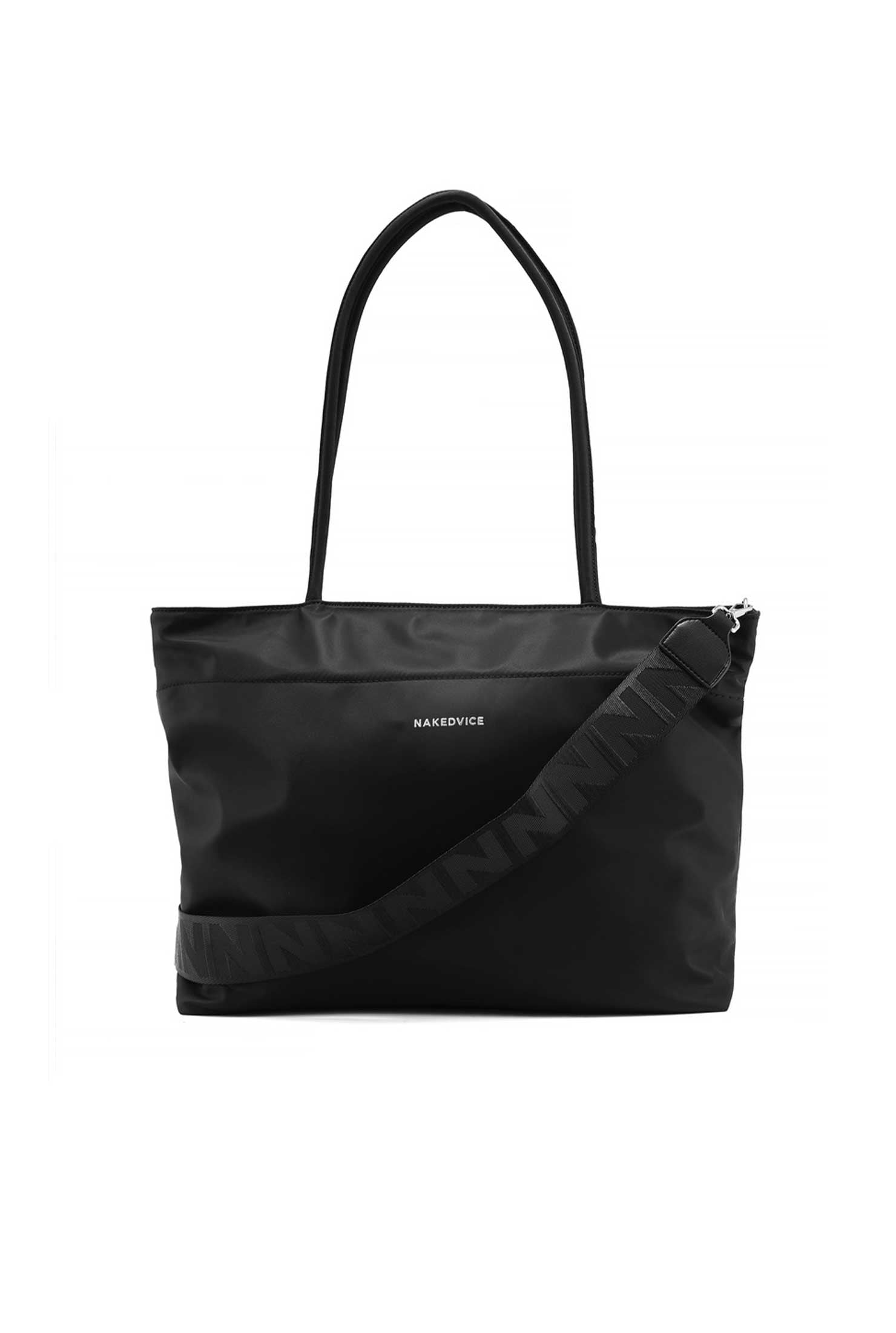 Black nylon hotsell tote bag