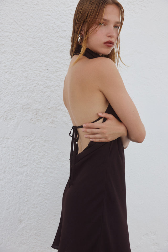 THE MYA CHOCOLATE DRESS 