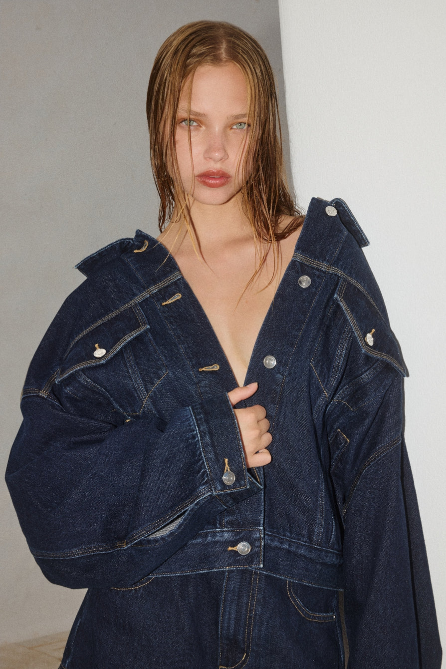 THE MAXWELL DARK INDIGO JACKET | campaign