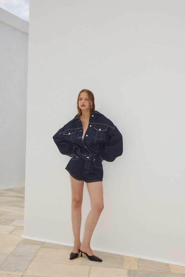THE MAXWELL DARK INDIGO JACKET 