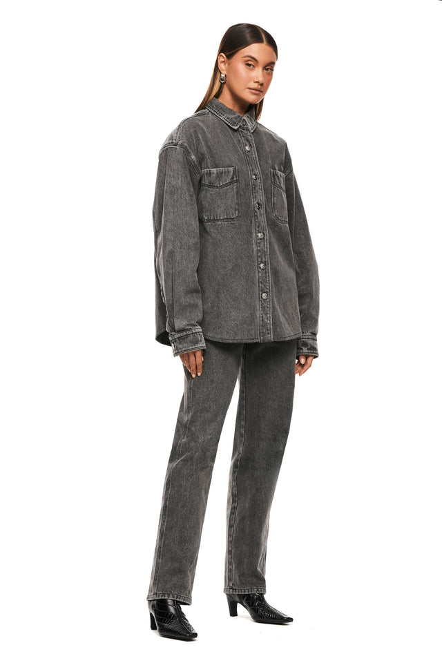 THE BLAKE GREY DENIM SHIRT 