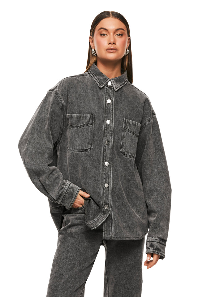 THE BLAKE GREY DENIM SHIRT 