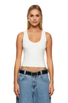THE NINA WHITE TANK | model