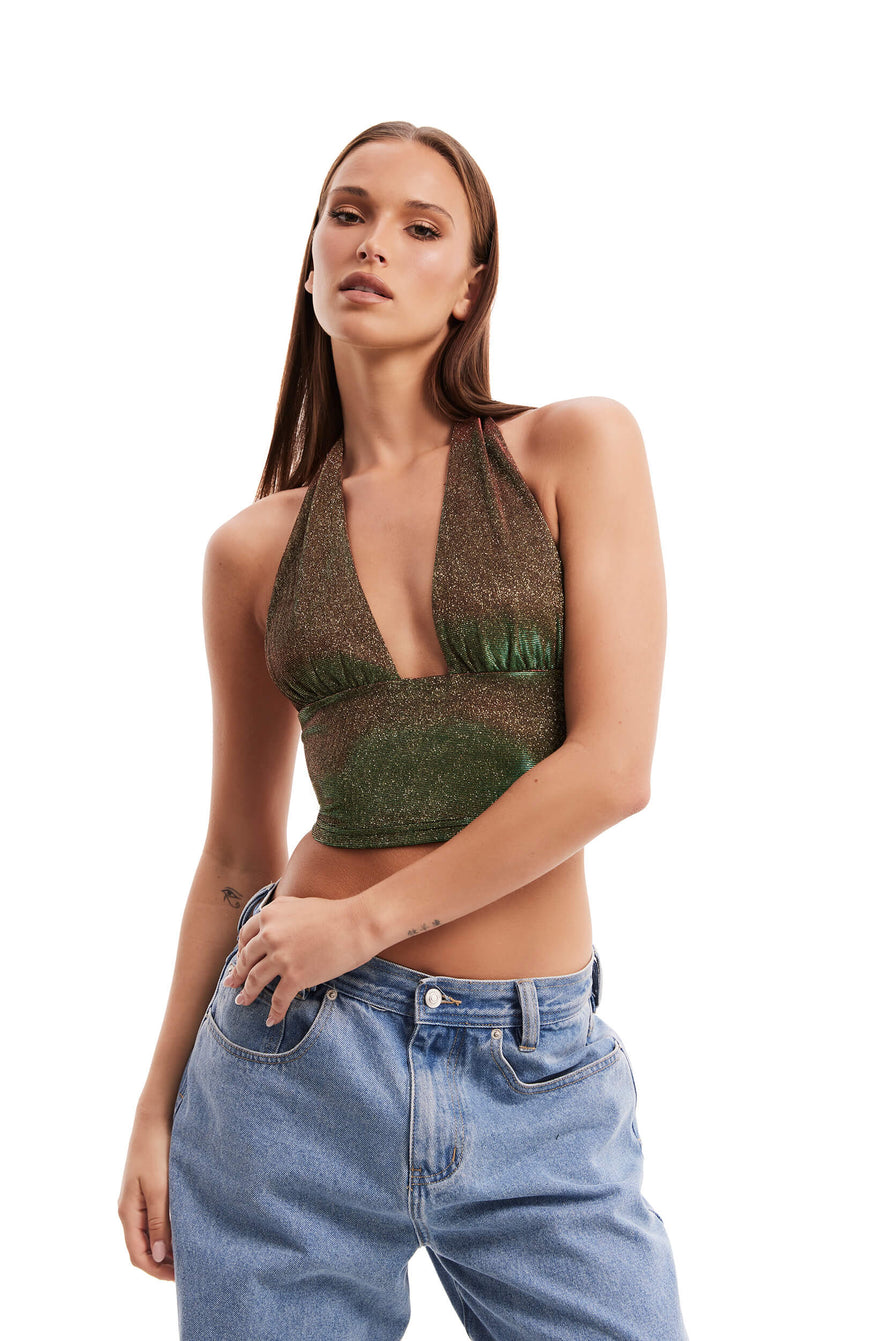 THE CINDY TOP GREEN | model