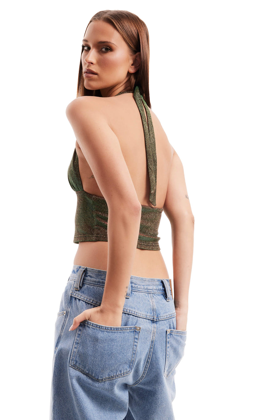 THE CINDY TOP GREEN | model