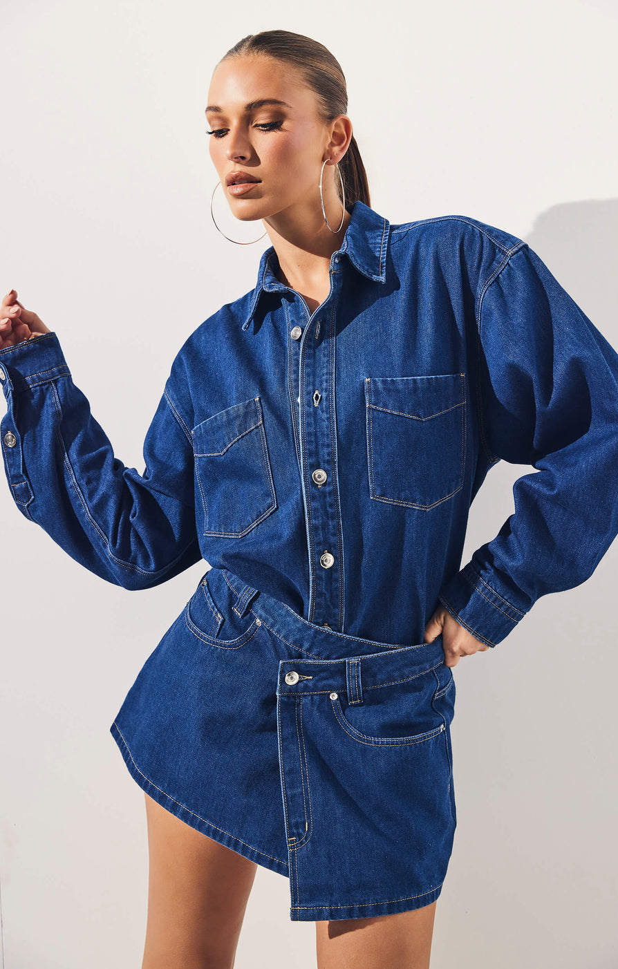 THE SANA SHIRT BLUE | campaign