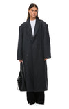 THE BOSTON OVERSIZED GREY COAT | model