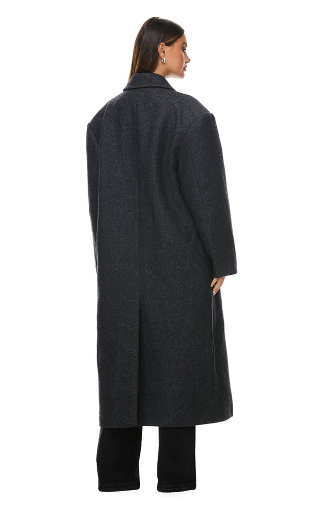 THE BOSTON OVERSIZED GREY COAT 