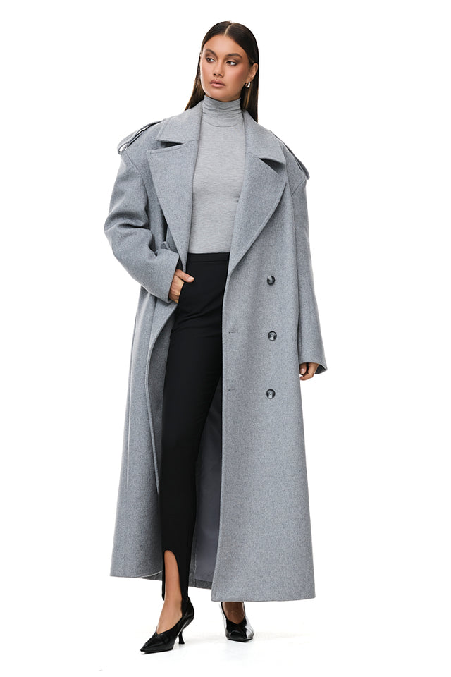 THE TOKYO LIGHT GREY COAT 
