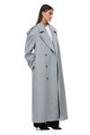 THE TOKYO LIGHT GREY COAT | MODEL
