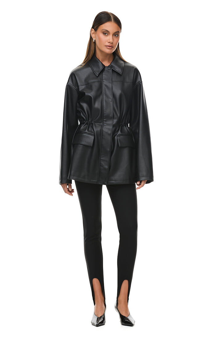 THE ZEPHYR BLACK JACKET | model