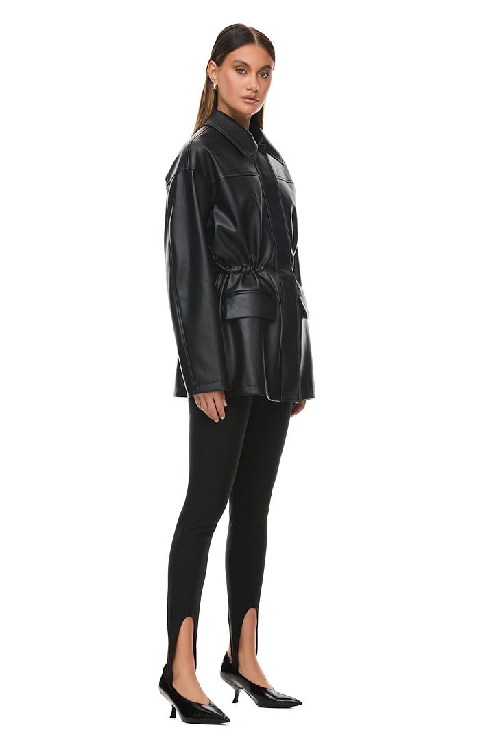 THE ZEPHYR BLACK JACKET | model