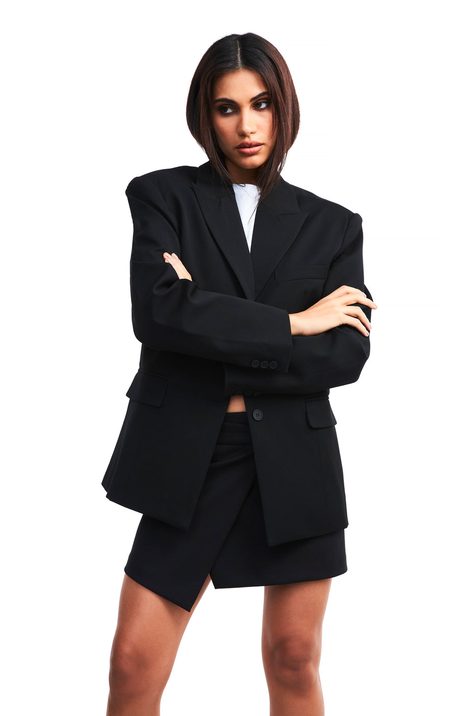 THE ISLA BLAZER BLACK | model 