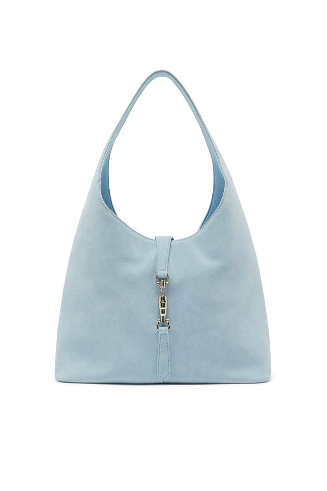 THE PIPER BLUE SUEDE BAG 