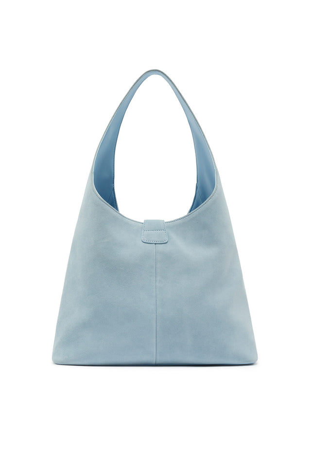 THE PIPER BLUE SUEDE BAG 
