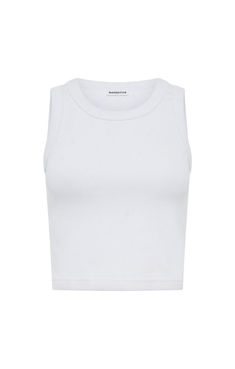 THE POLLY WHITE TANK TOP | ghost