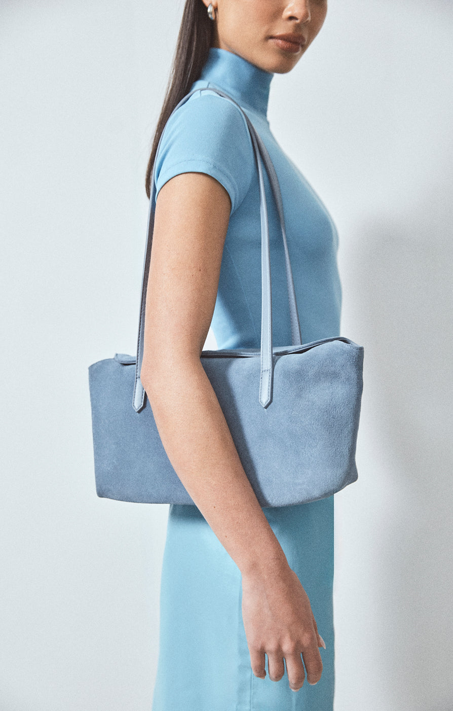 THE POPPY BLUE SUEDE BAG | CAMPAIGN