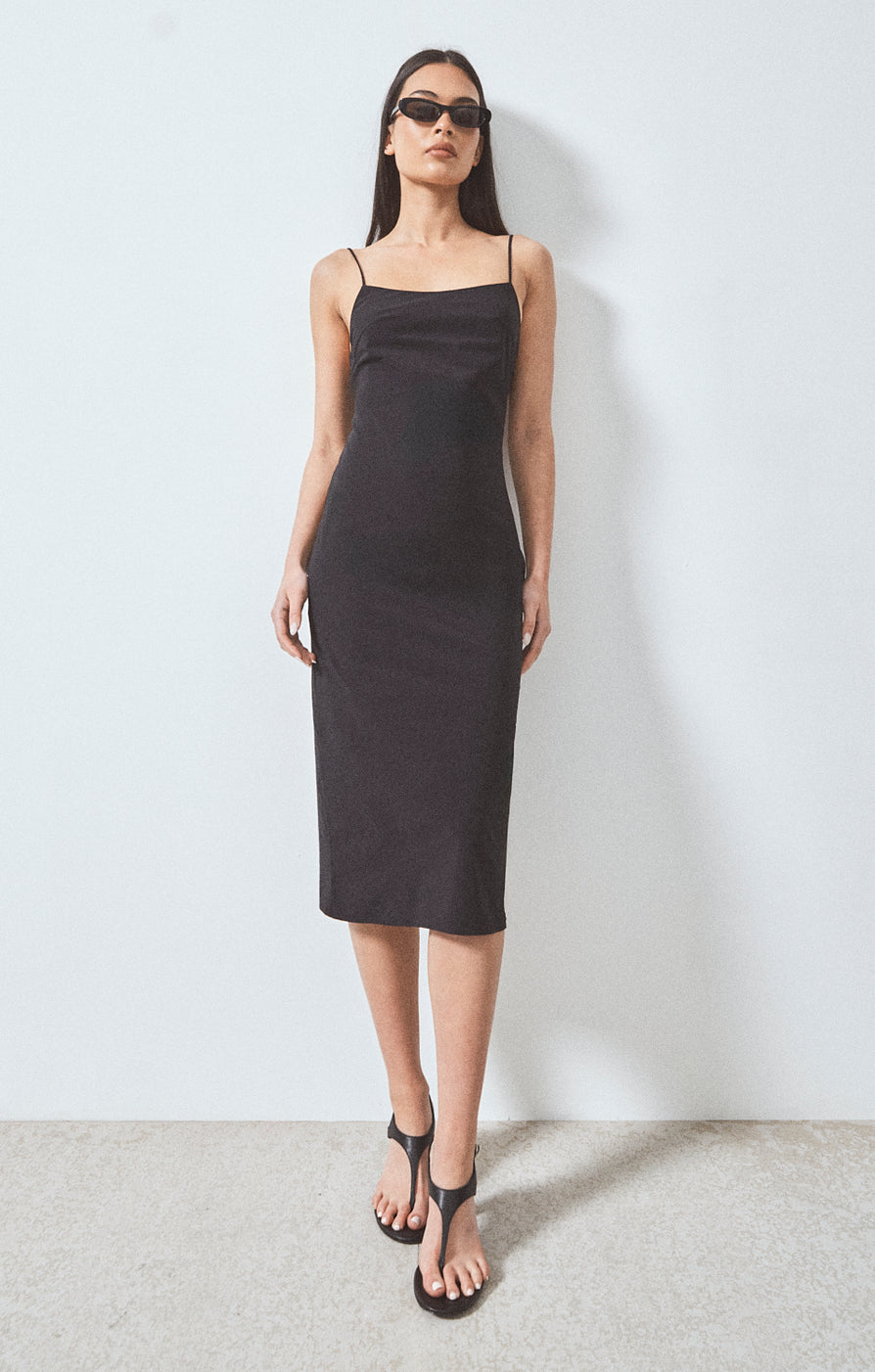 THE CARA BLACK MIDI DRESS | CAMPAIGN