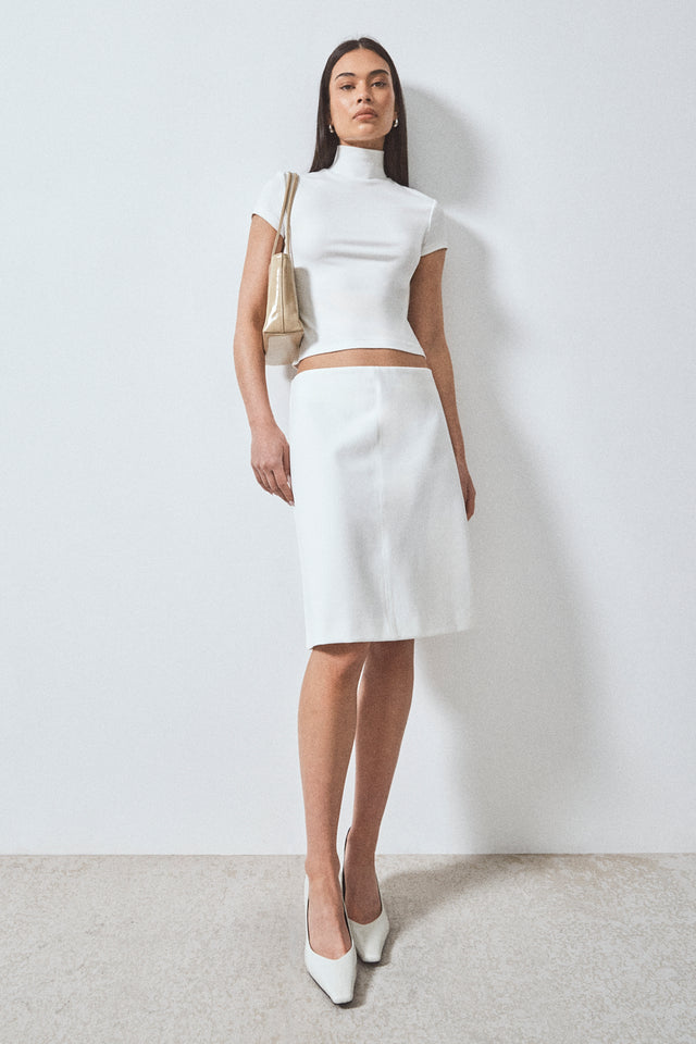 THE MONROE WHITE HEEL 