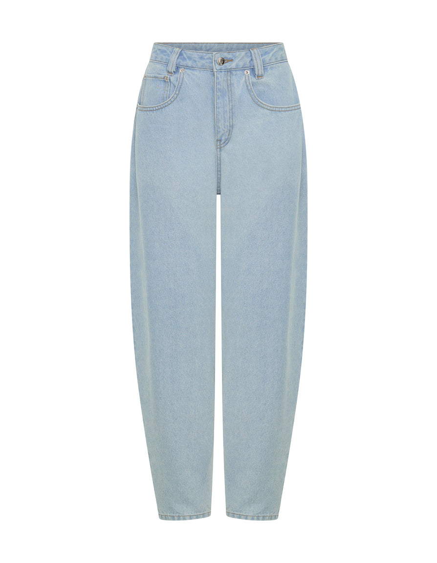 THE SAHARA LIGHT BLUE BARREL JEAN | GHOST