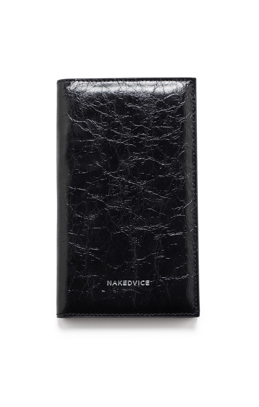 THE SALERNO BLACK PASSPORT WALLET | ghost