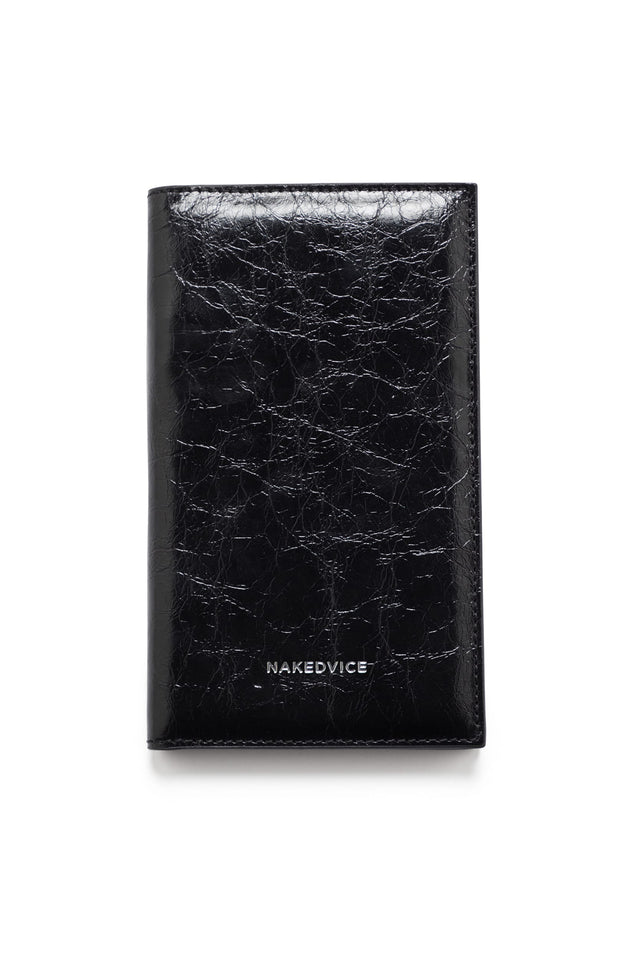 THE SALERNO BLACK PASSPORT WALLET 