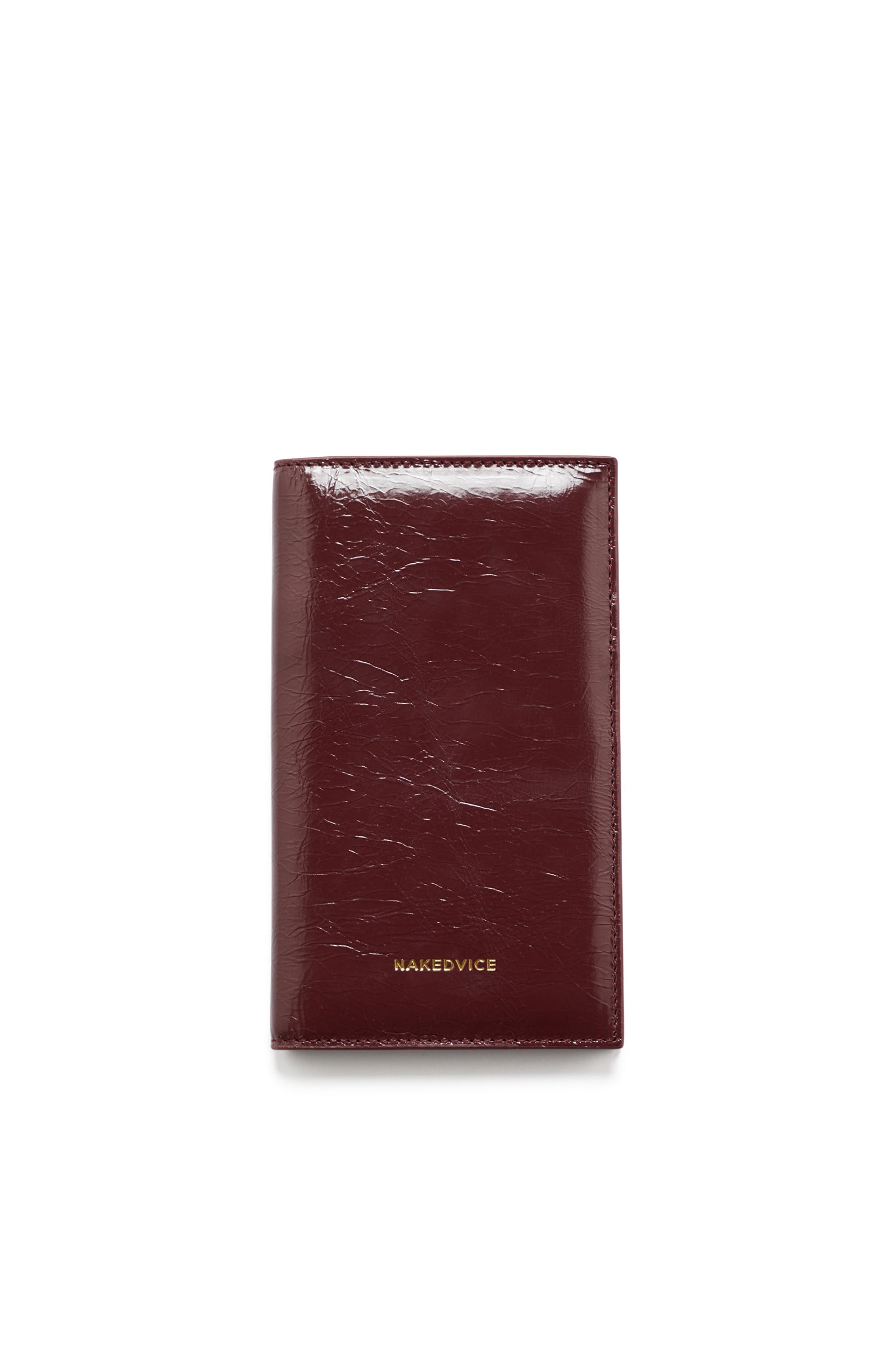 THE SALERNO BURGUNDY PASSPORT WALLET