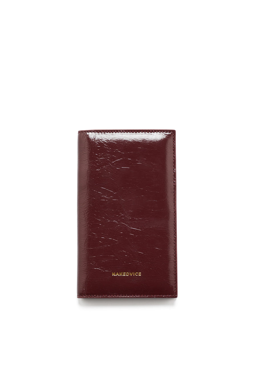 THE SALERNO BURGUNDY PASSPORT WALLET | ghost