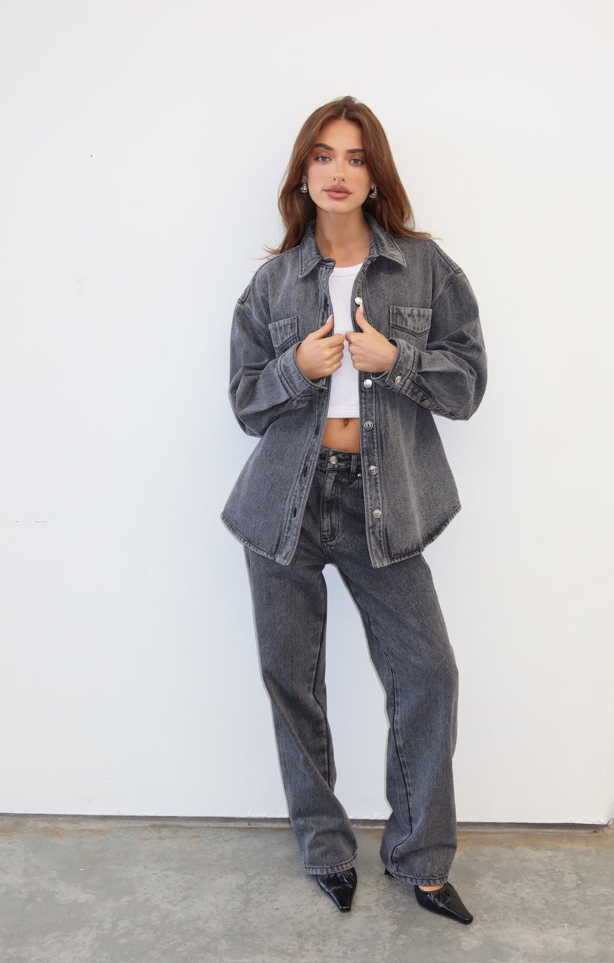 THE BLAKE GREY DENIM SHIRT