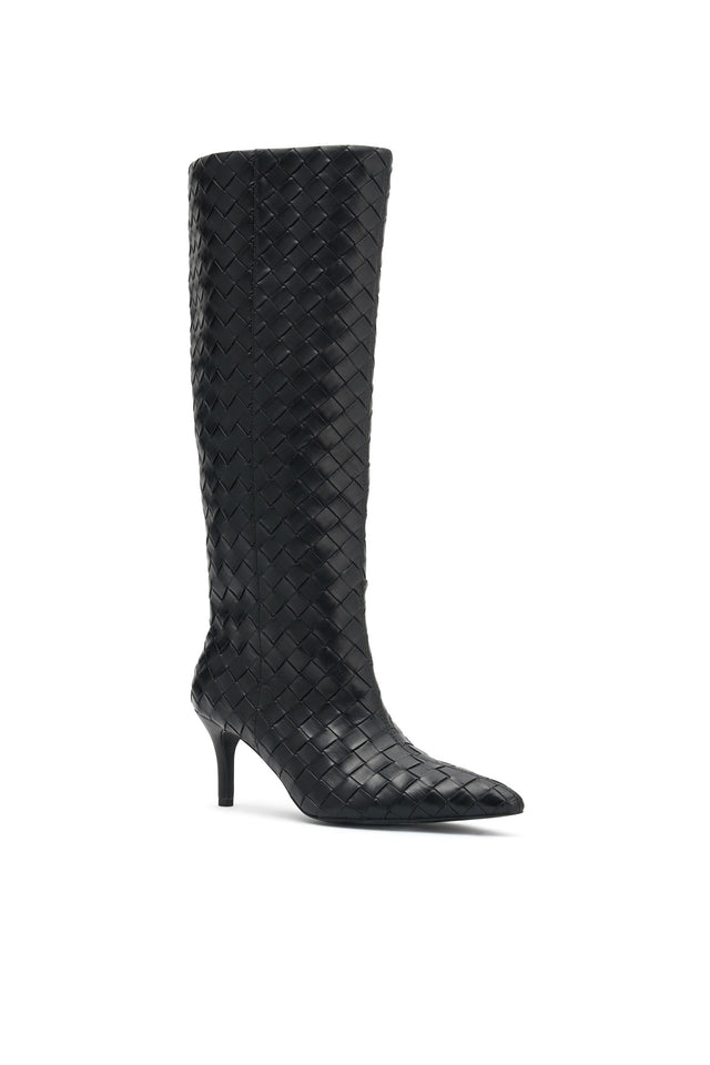 THE SEREN BLACK CROSSHATCH BOOT 