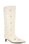 THE STACEY WHITE STUD BOOT | GHOST