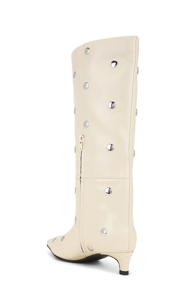 THE STACEY WHITE STUD BOOT 
