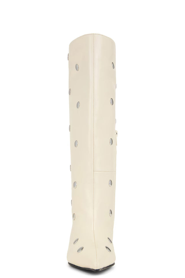 THE STACEY WHITE STUD BOOT 
