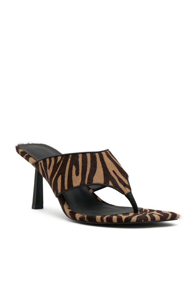 THE TASHA ZEBRA HEEL 