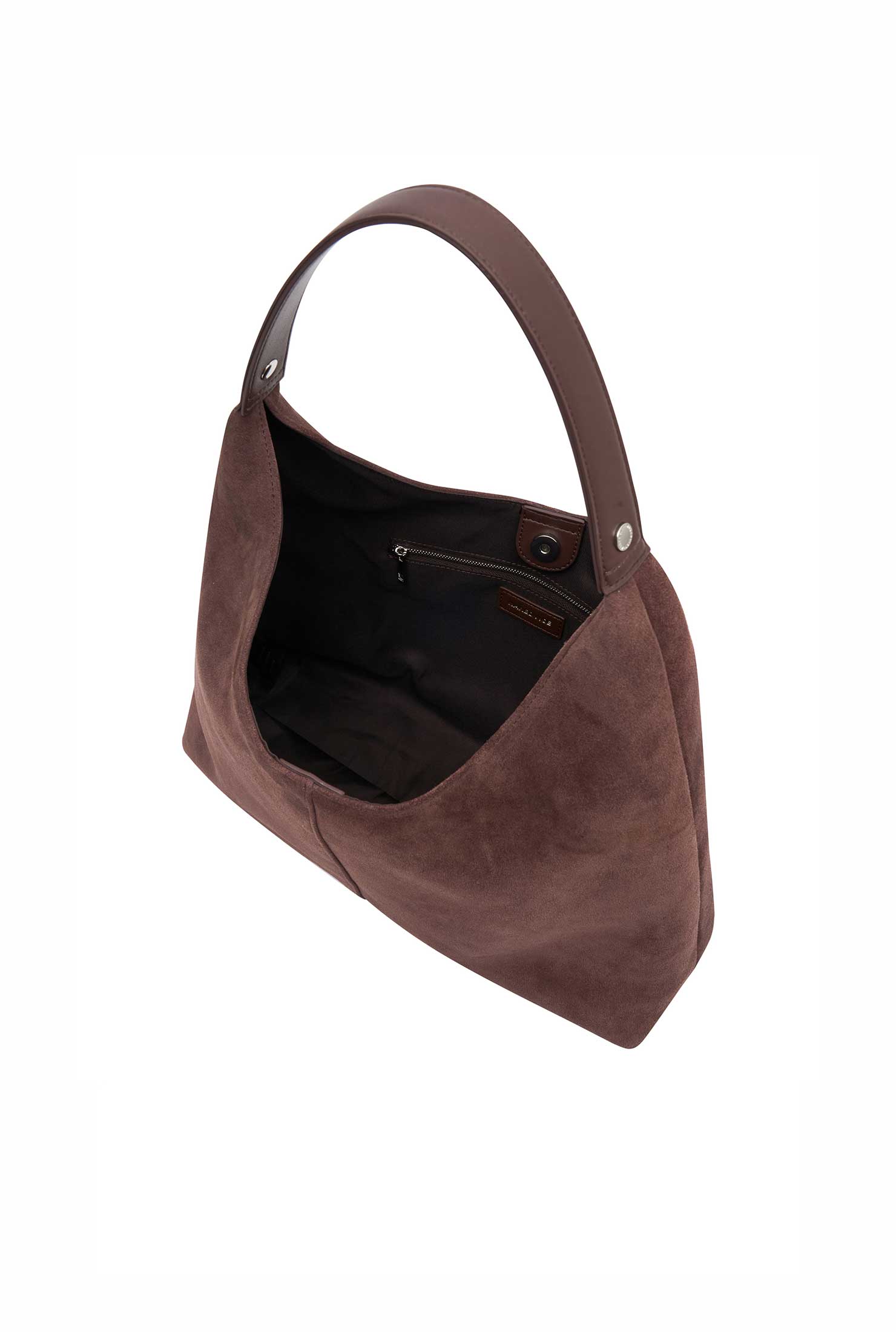 The Renee Choc Suede Choc Handbag Nakedvice