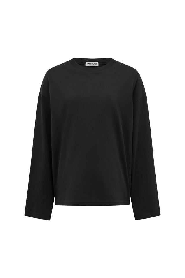 THE ARCHIE BLACK LONGSLEEVE TOP 