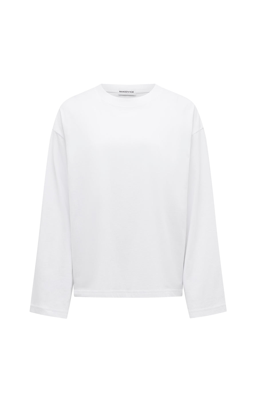 THE ARCHIE WHITE LONGSLEEVE TOP | GHOST