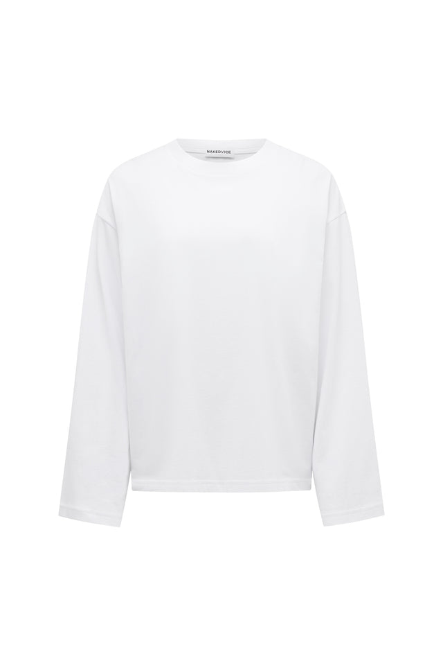 THE ARCHIE WHITE LONGSLEEVE TOP 