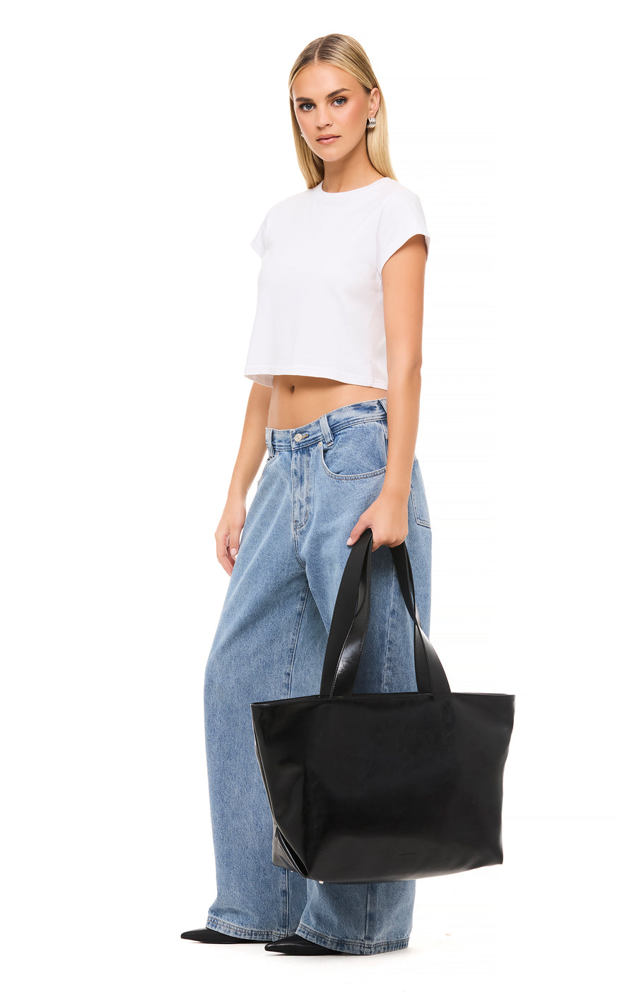 THE GINA BLACK TOTE