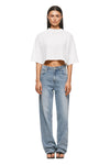 THE ALEX CROPPED WHITE TEE | MODEL